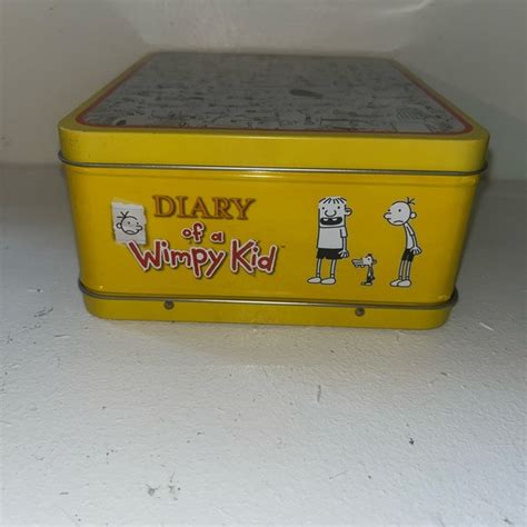 diary of a wimpy kid metal lunch box for sale|Diary of a Wimpy Kid Yellow Metal Lunchbox Storage.